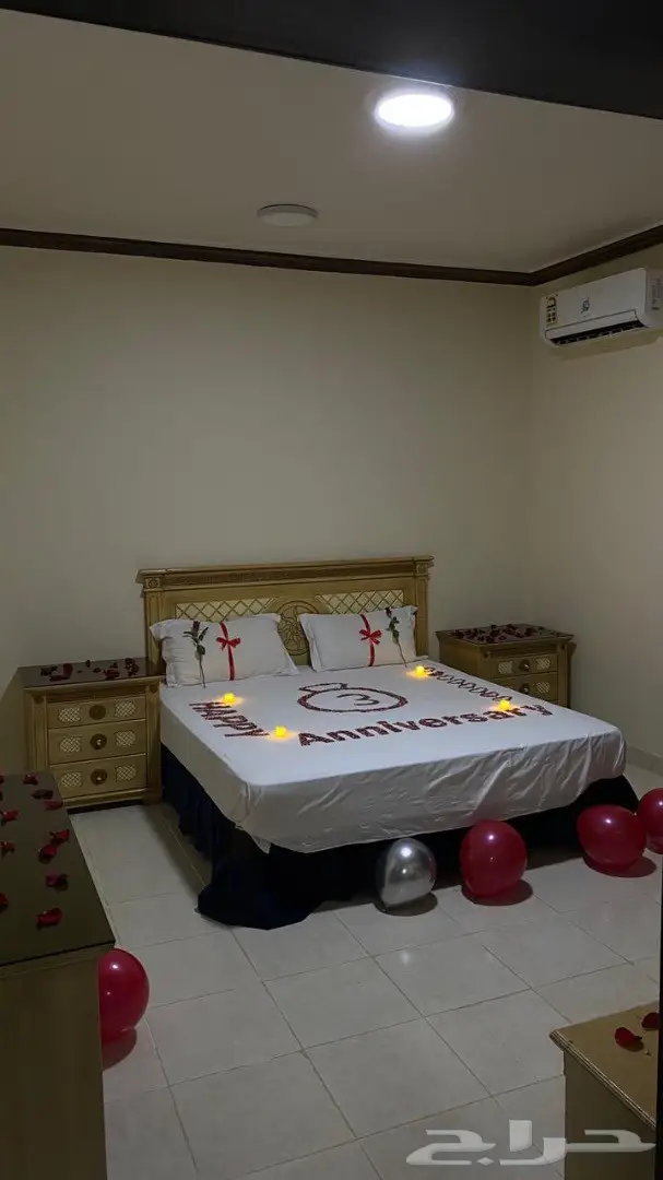 ورد غرف عرسان ذكرى زواج - الرياض 13