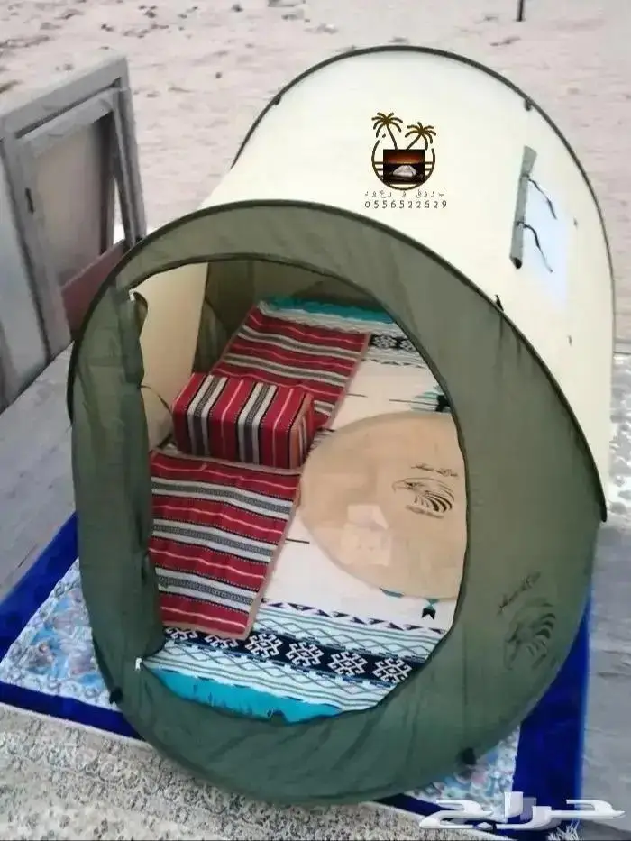 خيمة مبيت _ ناموسيات _ حمام للرحلات 6