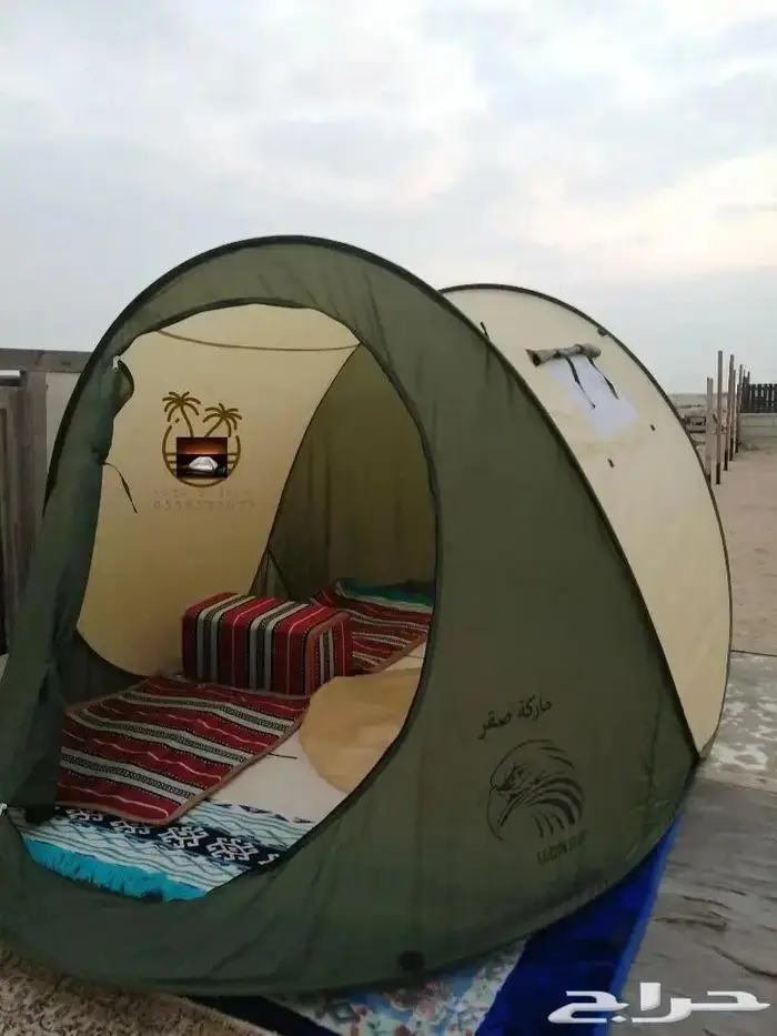 خيمة مبيت _ ناموسيات _ حمام للرحلات 0