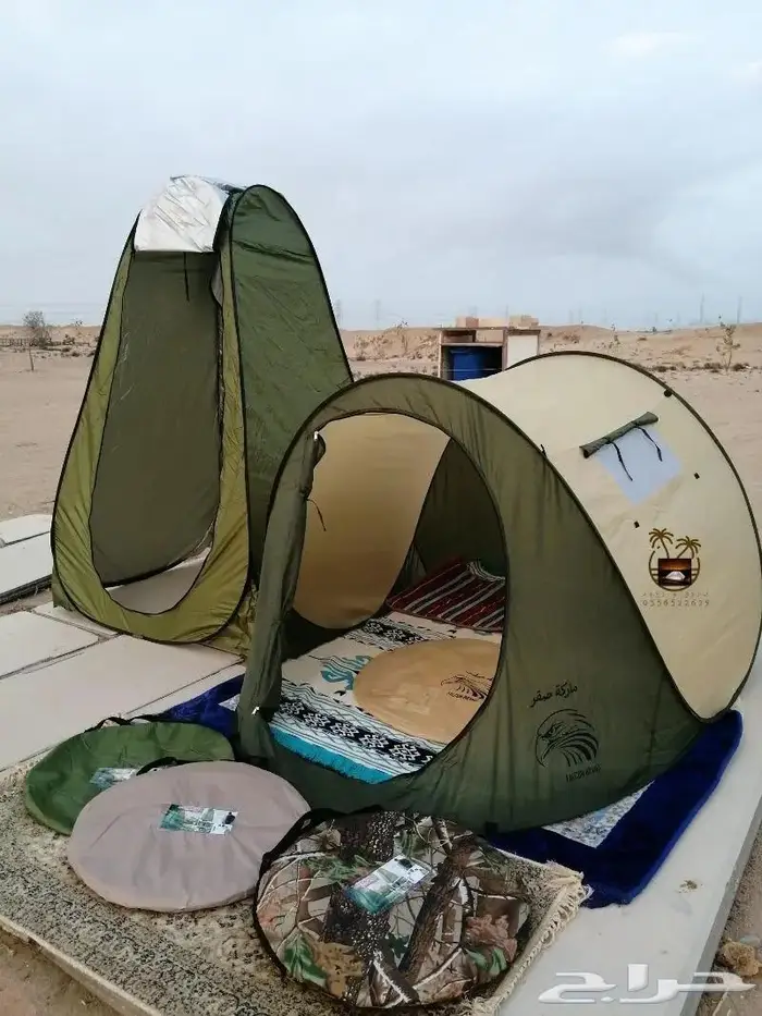 خيمة مبيت _ ناموسيات _ حمام لرحلات 5
