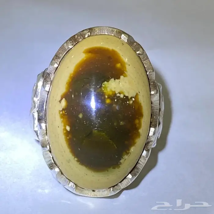 خاتم عقيق يماني مصور نادر وواضح الصوره 6