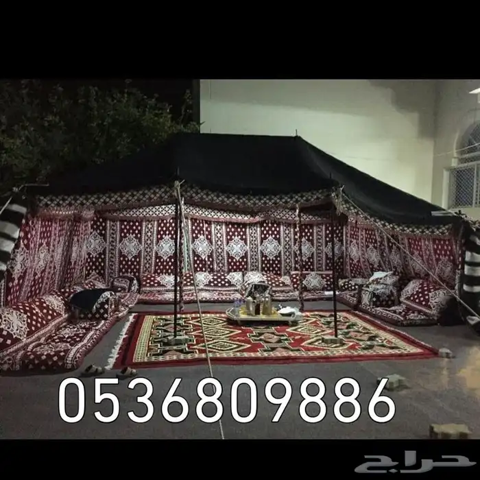 بيوت شعر - بيت شعر اسود تركي خط احمر - خيام شعر 15