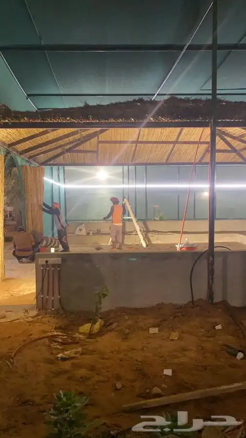 جريد سعف للمظلات 6