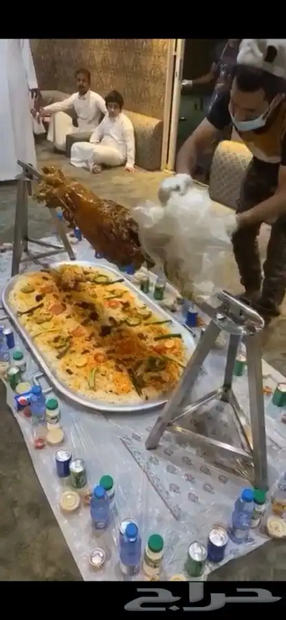 شوي الخروف باالطريقه العثمانيه بموقك 26