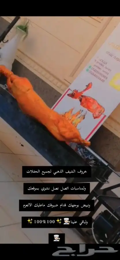 شوي الخروف بموقعك علي السيخ 6