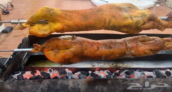 شوي الخروف بموقعك علي السيخ 6