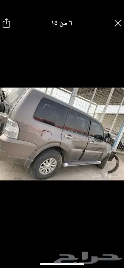 قطع غيار ميتسوبيشي باجيرو مصدوم. قطع غيار تشليح فقط 12