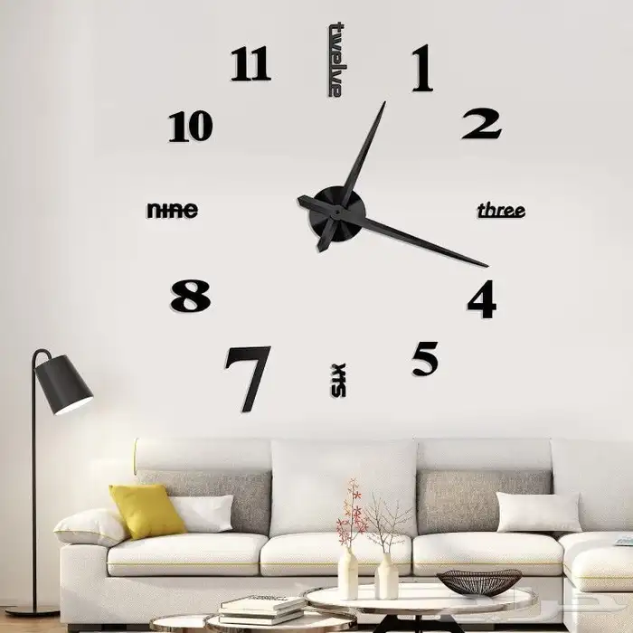 ساعة حائط 3D عصرية وفاخرة بأسعار مخفضة 5