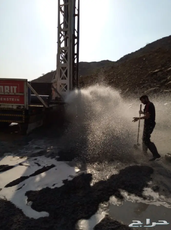 كشف مياه آبارارتوازيه باحة مخواة تهامة ناوان  15