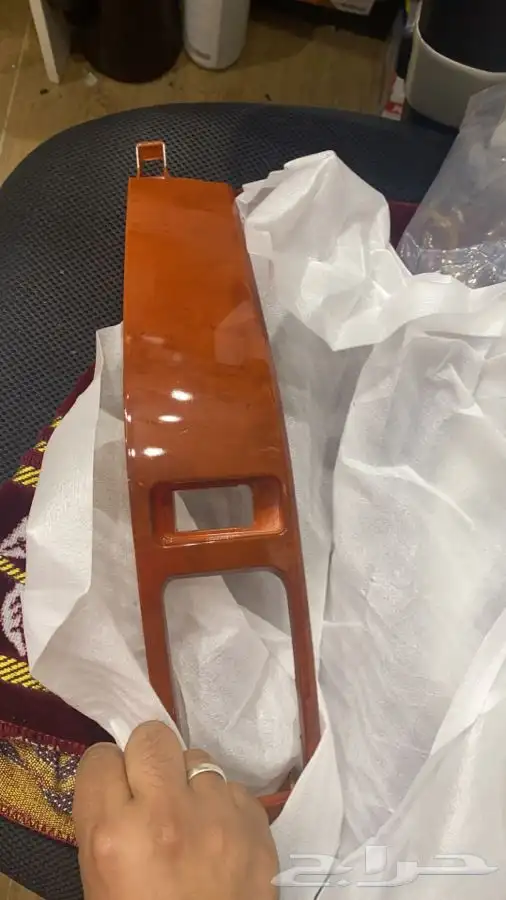 ديكور مكيف جيب برادو 2003 الى 2009 فضي  وخشبي 1