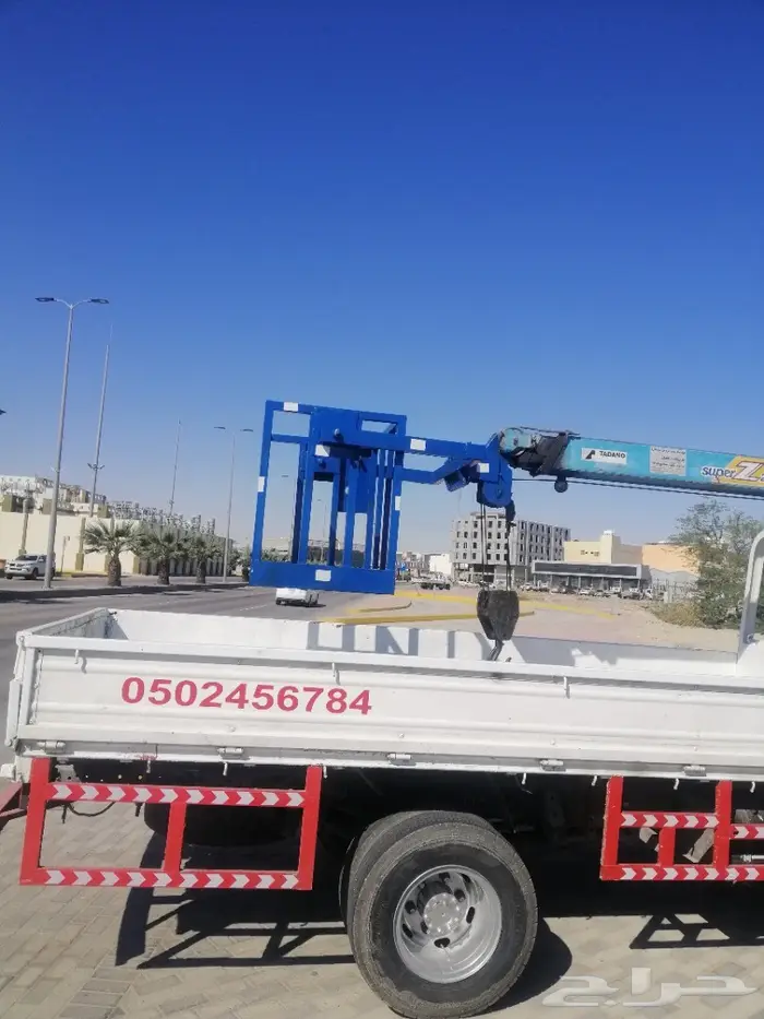 دينة كرين ونش رافعة سلة عمال الأحساء  4