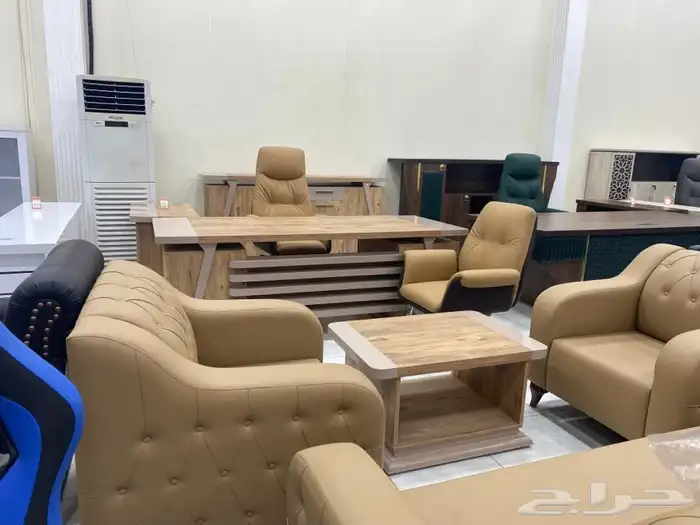 اطقم مكاتب كبيرة فخمة إدارية مع الكراسي 12