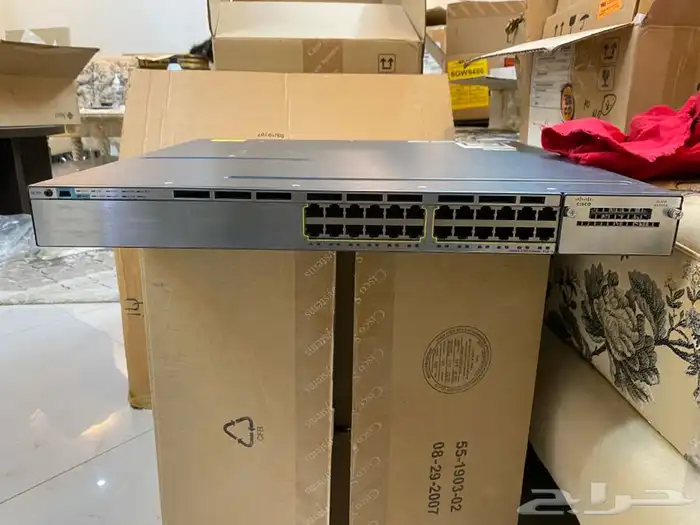 سويتش سيسكو سيرفرات وحفظ بيانات راوتر Cisco مقسمات 25