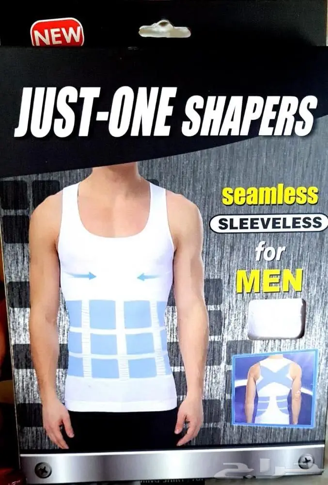 مشدات جسم علاقي ونص كم يساعد في التنحيف أسود و أبيض 1