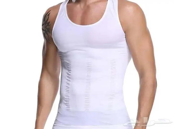 مشدات جسم علاقي ونص كم يساعد في التنحيف أسود و أبيض 5