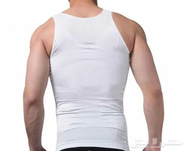 مشدات جسم علاقي ونص كم يساعد في التنحيف أسود و أبيض 4