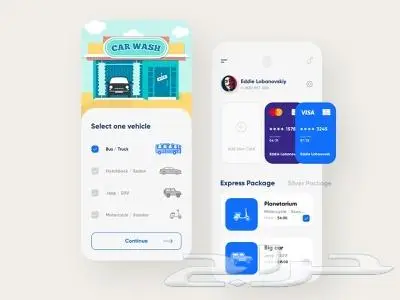 برمجة وتصميم تطبيق غسيل سيارات 4