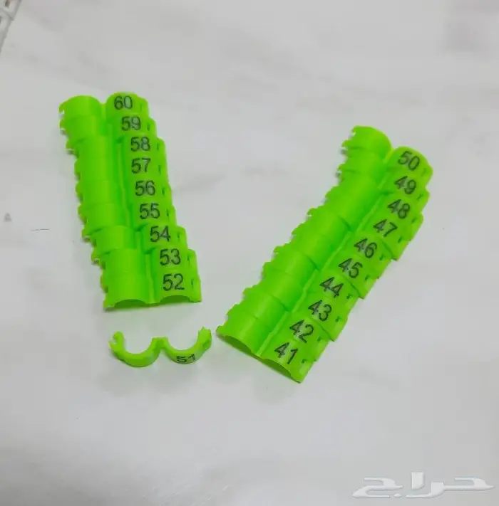 حجول روز بادجي زيبرا بلاستيك مرقمة كبس 2