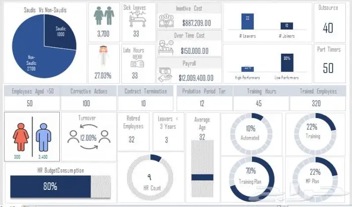إعداد ملف اكسل مع داشبورد تفاعلية -Excel 0