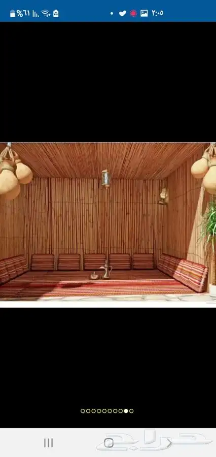 سعف النخيل رولات مربوطه للاحواش والمظلات 2