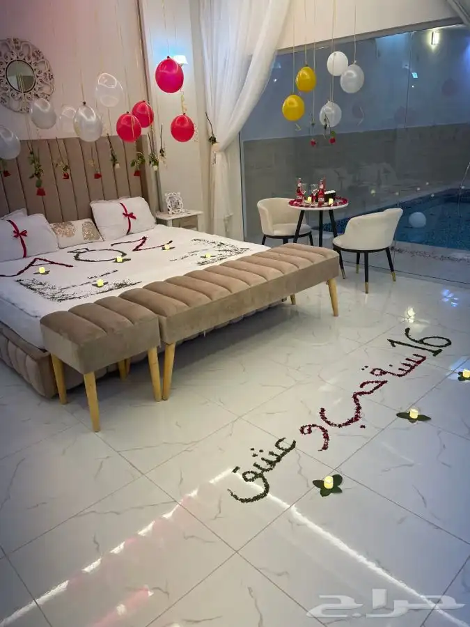 اجمل تنسيق غرف عرسان وعيد ميلاد ويركزو الزواج 10