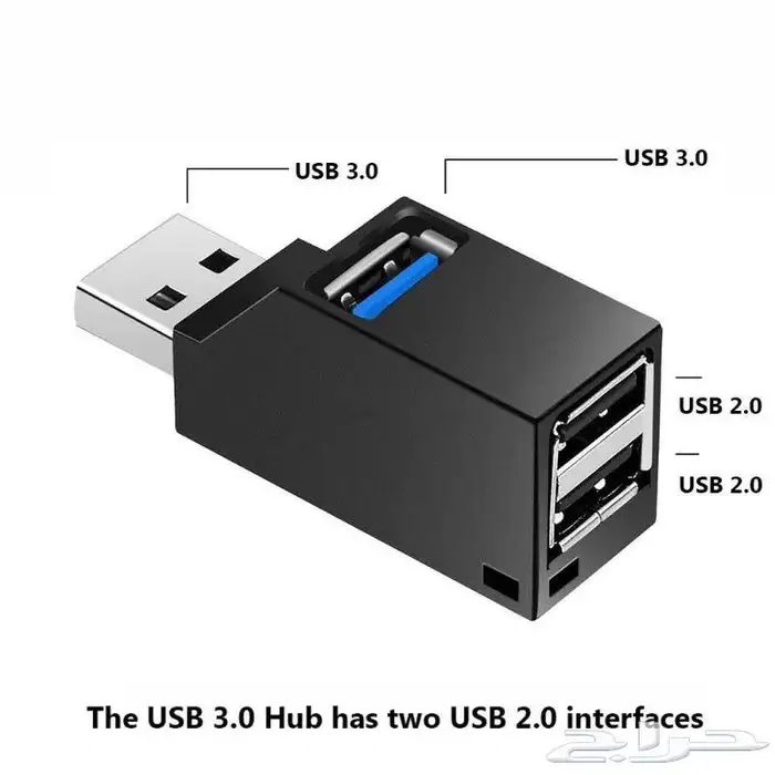 محول usb منافذ 3 USB Hub Mini USB 3.0 0