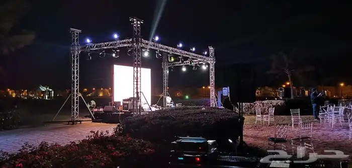حفلات-مناسبات- اضاءات - سماعات-تراس-شاشه ليد-استيج- مسرح 9