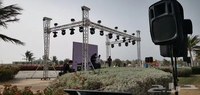 حفلات-مناسبات- اضاءات - سماعات-تراس-شاشه ليد-استيج- مسرح 4