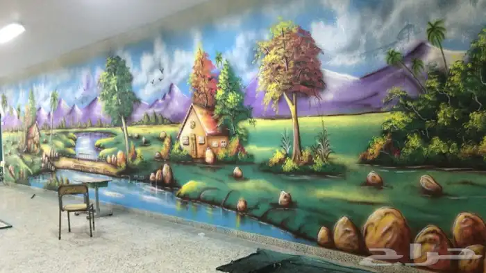 رسام مغاسل سيارات رسام جداريات 1