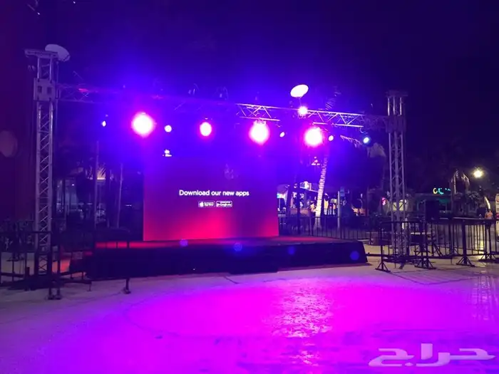 حفلات-مناسبات- اضاءات - سماعات-تراس-شاشه ليد-استيج- مسرح 20