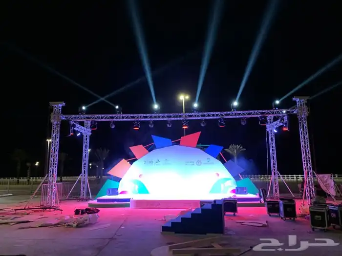 حفلات-مناسبات- اضاءات - سماعات-تراس-شاشه ليد-استيج- مسرح 29