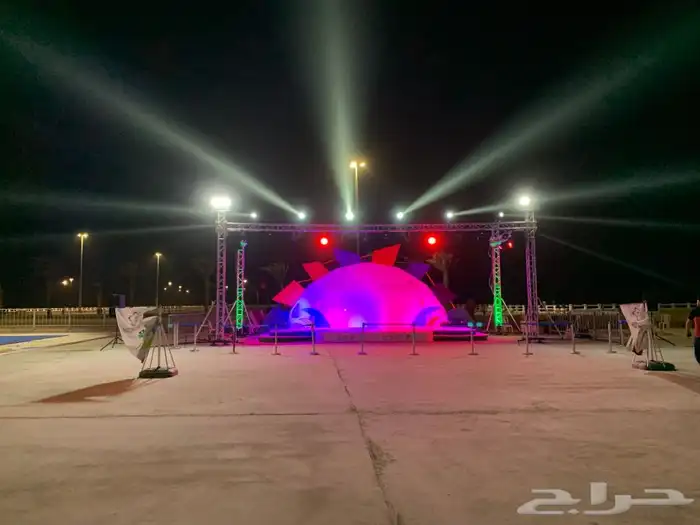 حفلات-مناسبات- اضاءات - سماعات-تراس-شاشه ليد-استيج- مسرح 27