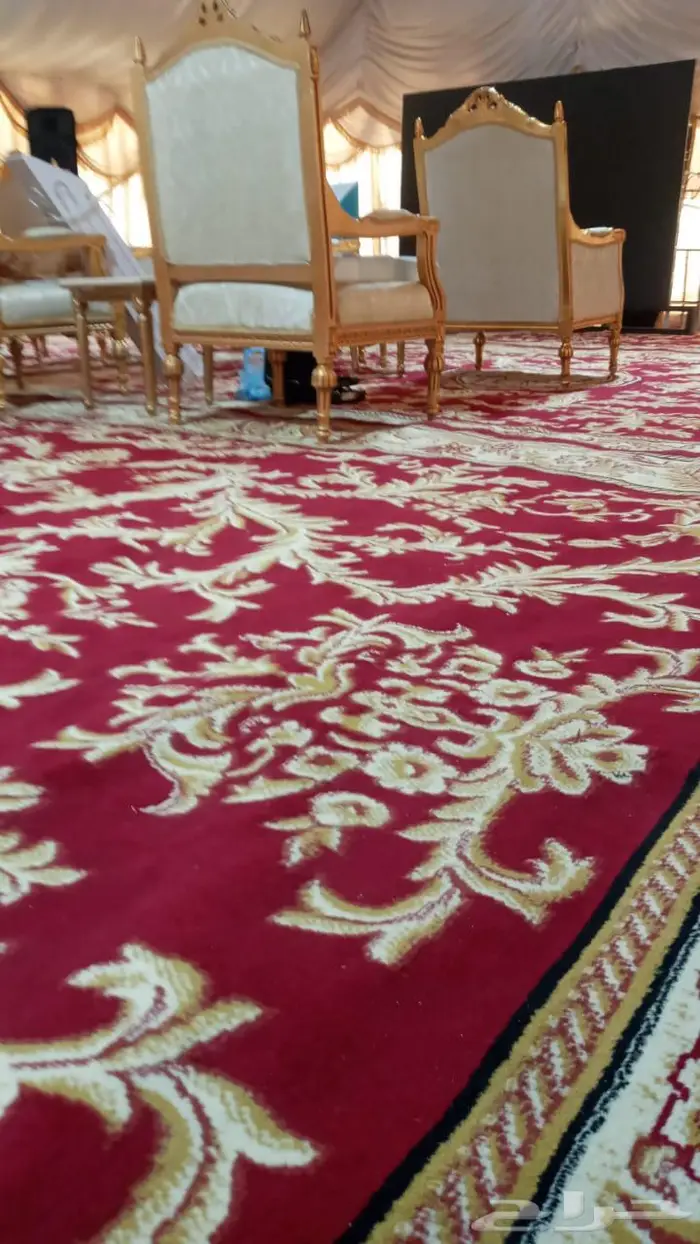 سجاد وكراسي ملكي وسجاد الخزامى البنفسجي للتأجير بجدة 4