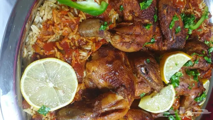 كبسة دجاج منزليه بنكهة خرافية 5