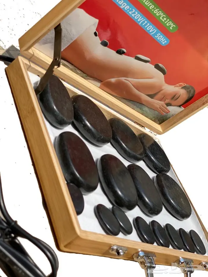 مساج وتدليك الاحجار الساخنة 4