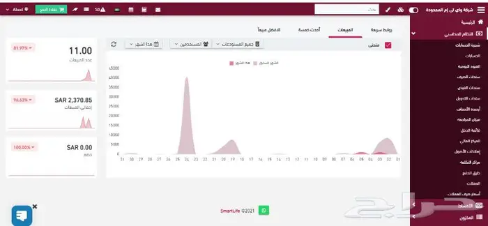 نقاط البيع والفوترة الالكترونية ونظام المحاسب 7