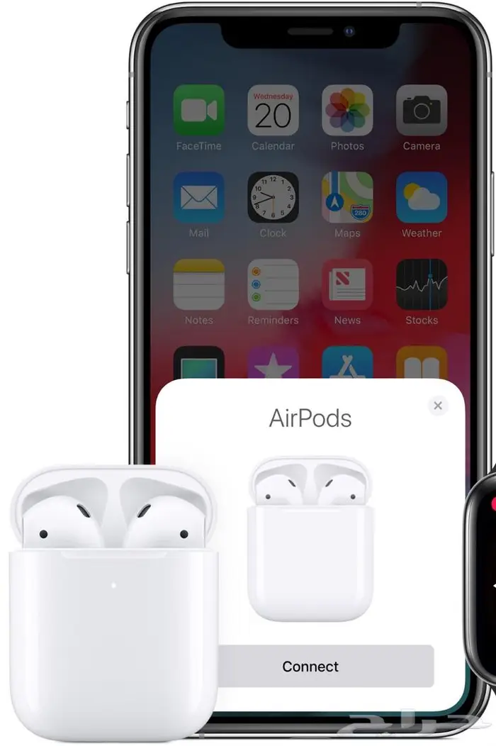 سماعة ايربودز اصدار الثاني بالقطعة AirPods Case 4