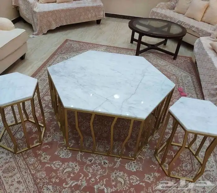 ورشه تفصيل طاولات رخام وزجاج وبديل الرخام 17