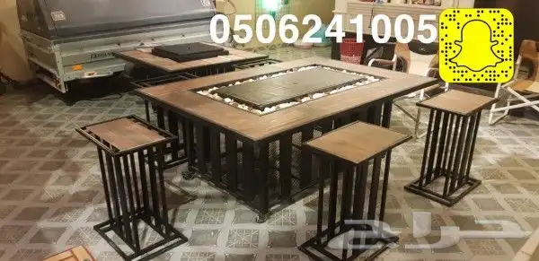 مدفاه منقد او منقل فحم وطاولات تدفئه او حطب او غاز للحدائق 5