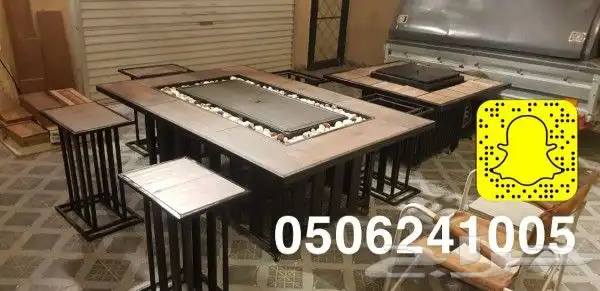 مدفاه منقد او منقل فحم وطاولات تدفئه او حطب او غاز للحدائق 6