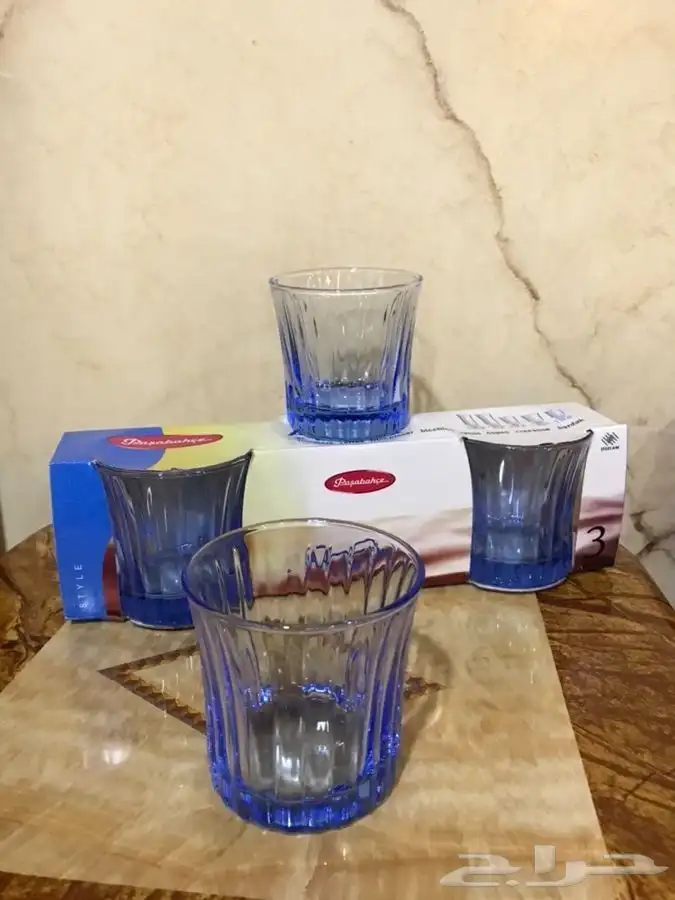 كاسات زجاجية بقاعدة ثقيلة 2