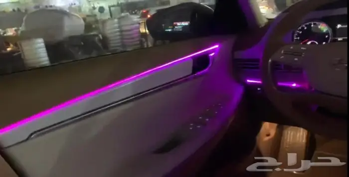 تركيب لد داخلي على سيارة أزيرا 2021 4