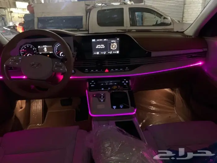تركيب لد داخلي على سيارة أزيرا 2021 8