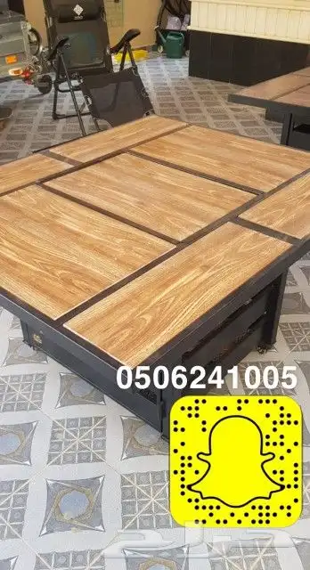 طاولات او منقد تدفئه سيراميك للحدايق ومنقل على الحطب 12