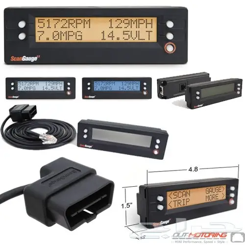 شاشه قراءات للسيارات scangauge مع القاعده 0