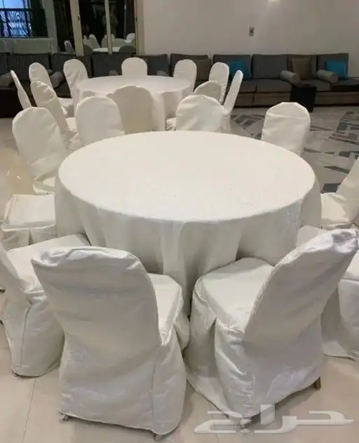طاولات حفلات و كراسي أفراح حديد وبلاستيك 5