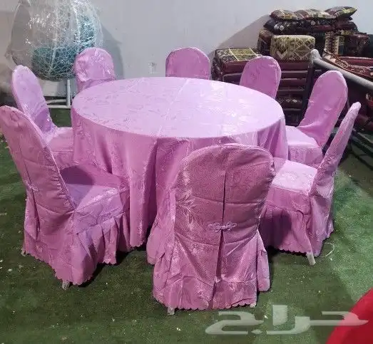 طاولات حفلات و كراسي أفراح حديد وبلاستيك 2