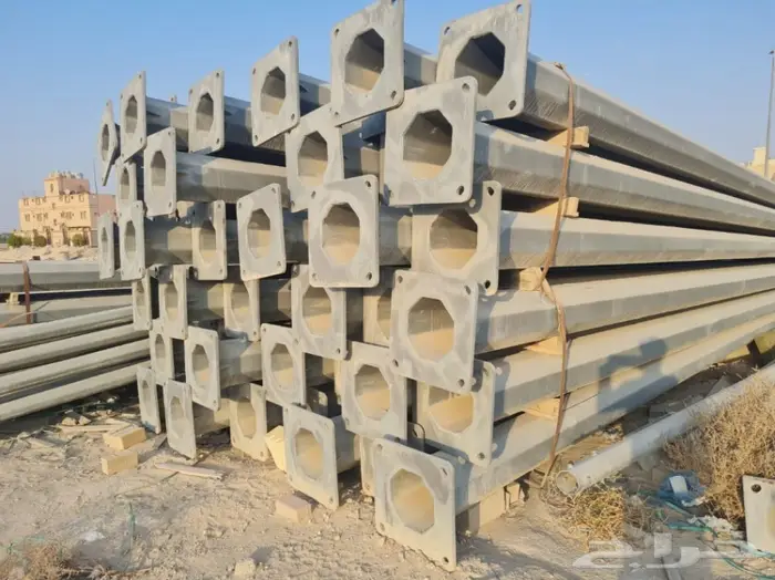 تصفية اعمده 8 متر ومواد كهرباء واناره كابلات  0