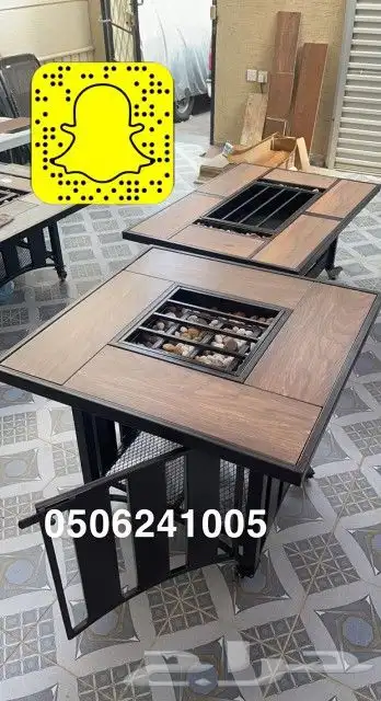 طاولات او منقد تدفئه خارجيه سيراميك مشبات منقل حدايق 11