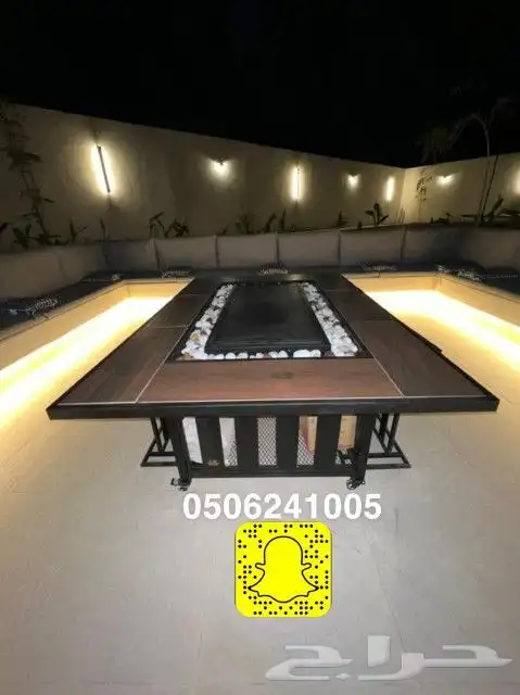 طاولات او منقد تدفئه خارجيه سيراميك مشبات منقل حدايق 14